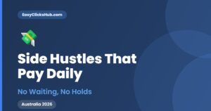 Read more about the article Side Hustles That Pay Daily in Australia (2026) — No Waiting, No Holds